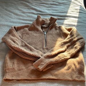 Everlane half zip wool sweater